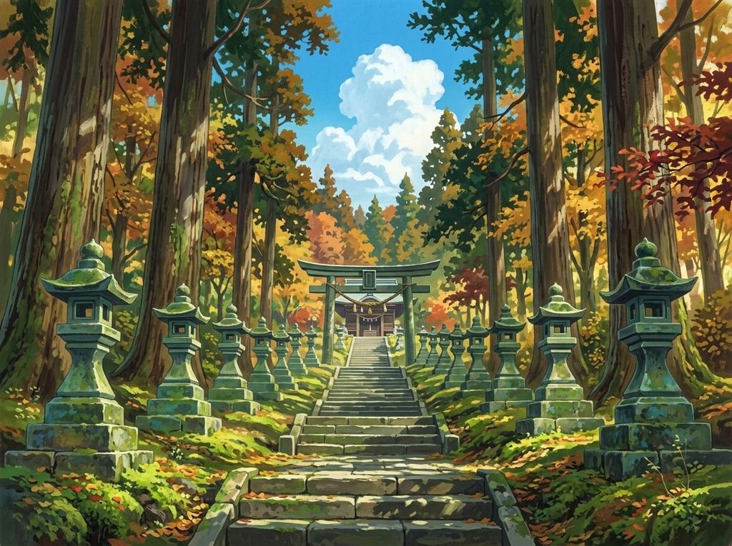 Kyushu Route Kamishikimi-Kumanoza-Schrein