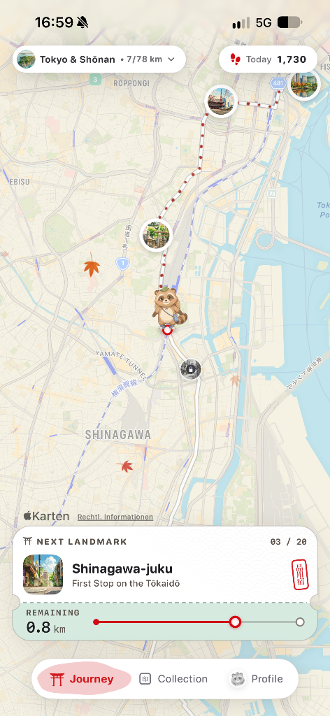 Map & Trail Progress