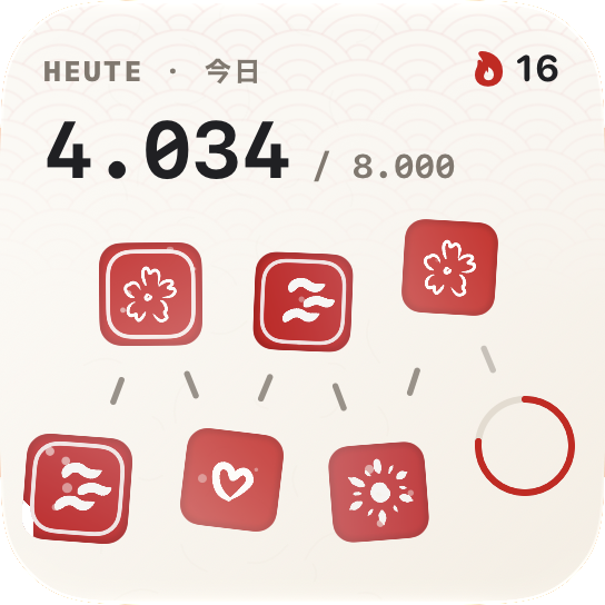 7-Tage-Stempel-Widget, klein